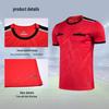 Breathable Adult Football Kit: Sweat-Wicking Jersey & Shorts Set with Short Sleeve Training Top Referee Uniform