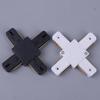 1 Pvs светодиодный трековый соединитель черный белый алюминиевый прямой Т-образный крестообразный для прожектора