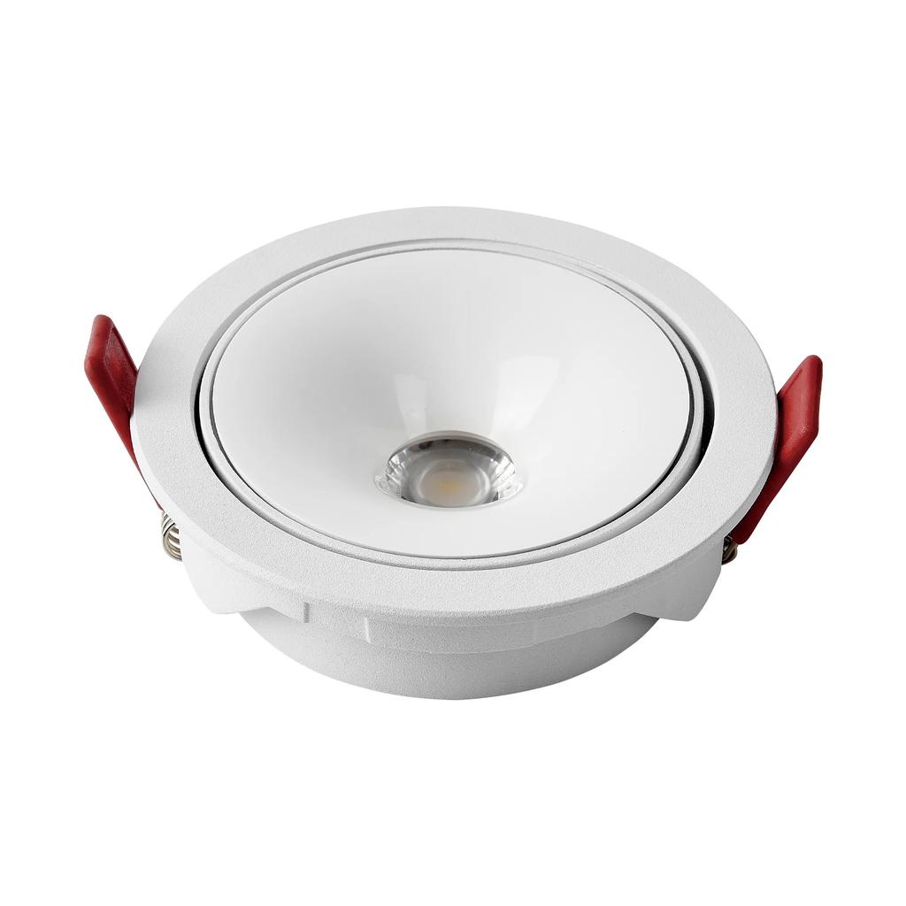 Ультратонкие светодиодные прожекторы с малым углом луча, встроенные точечные светильники 7 Вт, 12 Вт, 18 Вт, 24 °, потолочный светильник для домашнего художественного музея