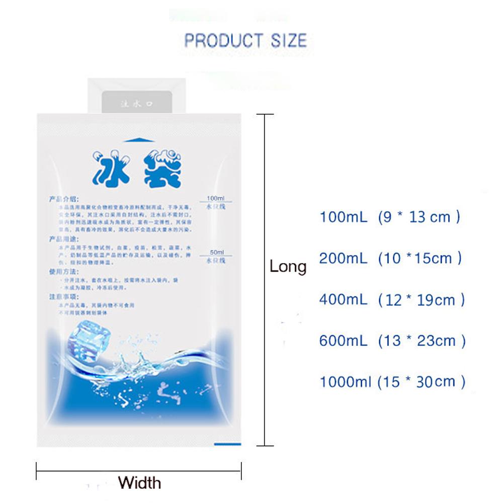 Thickened Cold Compress Refrigerate Gel Dry Icing Bags Ice Pack Cooler Bag