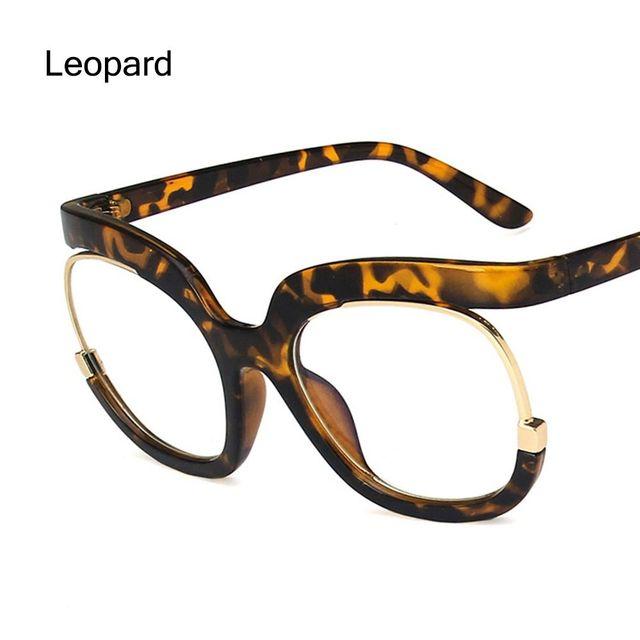 Прозрачные очки с блокировкой синих лучей, большая оправа для очков, оправа для очков для женщин, трендовые круглые очки с защитой от синего света