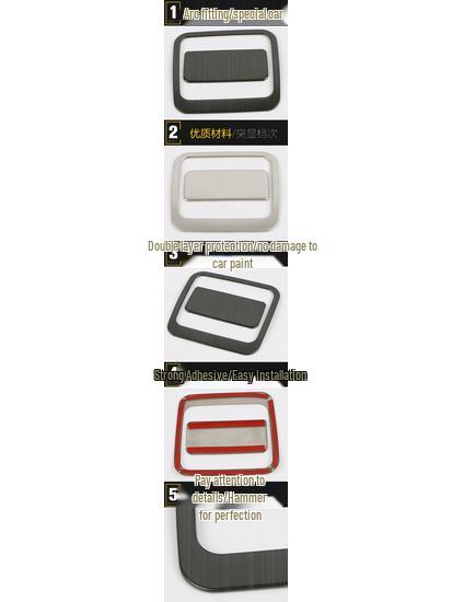 Cavalier Glove Box Bright Ring & Handle Frame Sticker - Fits 19 Models