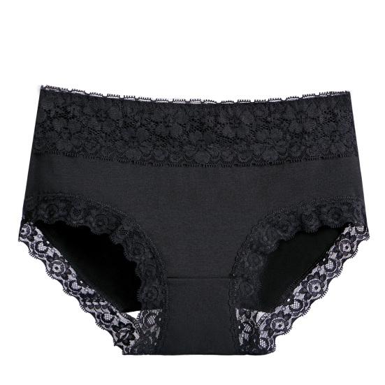 Интимные женские трусики, высокая эластичность, повседневная одежда, удобные кружевные трусики со средней талией, женская одежда
