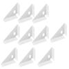 10Pcs Sturdy Stainless Steel Corner Brackets for Strengthening Wood Furniture Joints and Enhancing Stability Use
