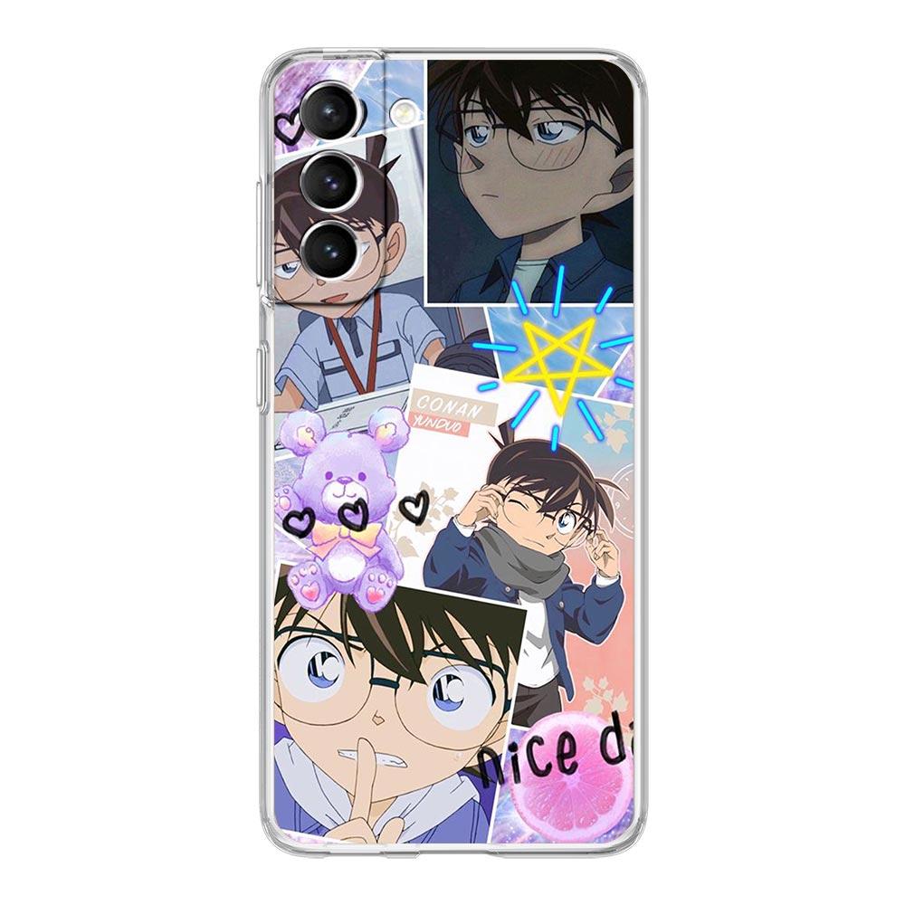 Крутой чехол для телефона с аниме «Детектив Конан» для Samsung Galaxy S22 5G S20 Ultra S21 FE 5G S10E S9 S8 S10 Plus Note 20 10 Lite