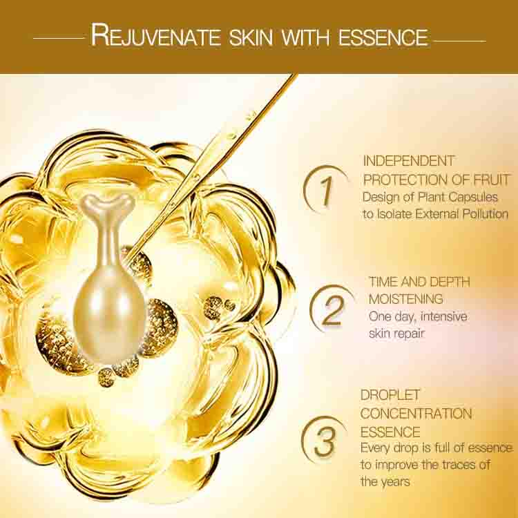 Gold Capsule Essence - Anti-Aging, Whitening, Hydrating Serum for All Skin Types