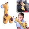 Подушка для ремня безопасности для детей, чехол для ремня безопасности автомобиля, детский отдых, поддержка головы для сна, подушка для плеч, подушка для шеи, плюшевая подушка с мультяшным жирафом