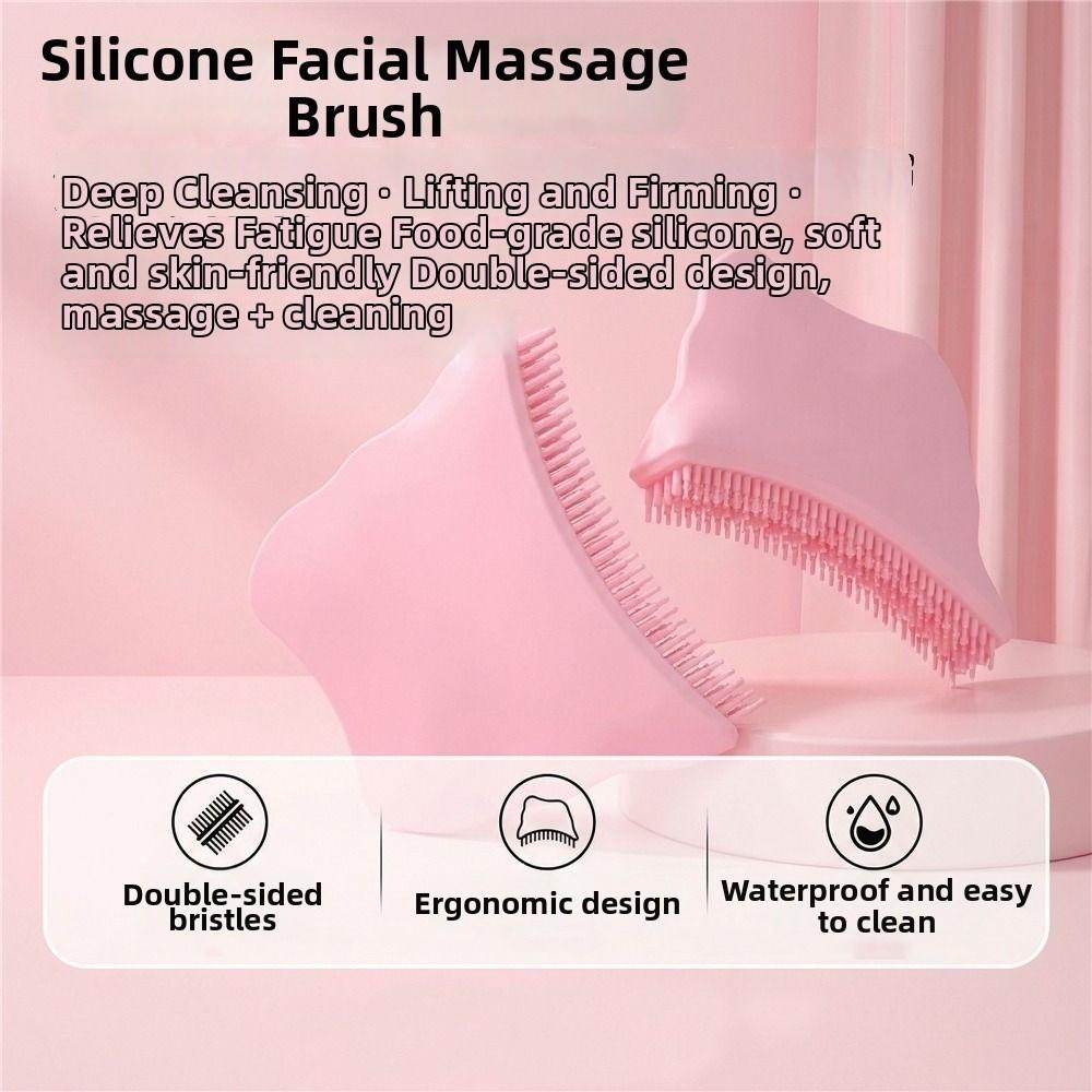 Lift Firm Contour Face Brush Soothe Massage Facial Anti-Puffiness Brush For Face Neck