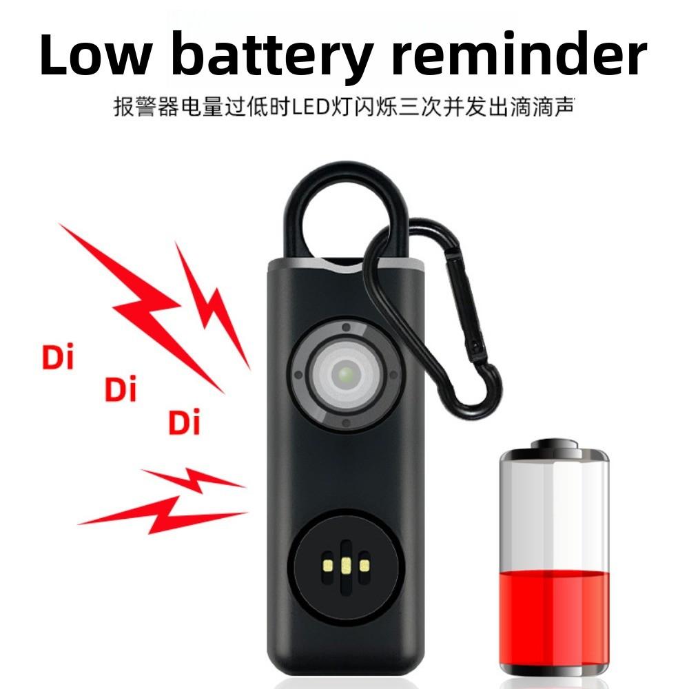 130 High DB Safe Sound Personal Alarm LED Strobe Light Personal Security Alarm Children