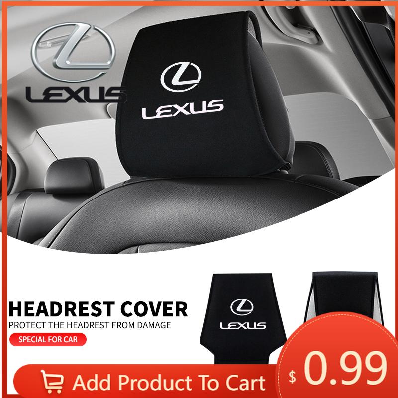 Interior Stickers 1PCS Car Styling Car Seat Headrest Pillow Cover For Lexus F-SPORT ES RX NX LS UX LM LX GX LC RZ IS CT GS RC HS