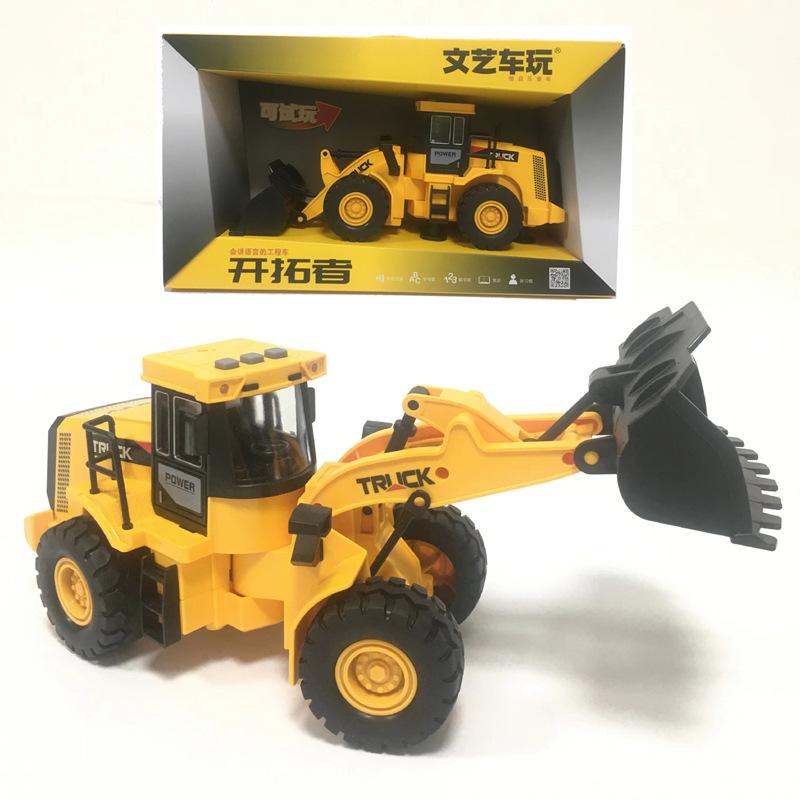 Детский симулятор дорожный каток бульдозер игрушка свет музыка повествование инерция инженерная машина мальчик игрушка