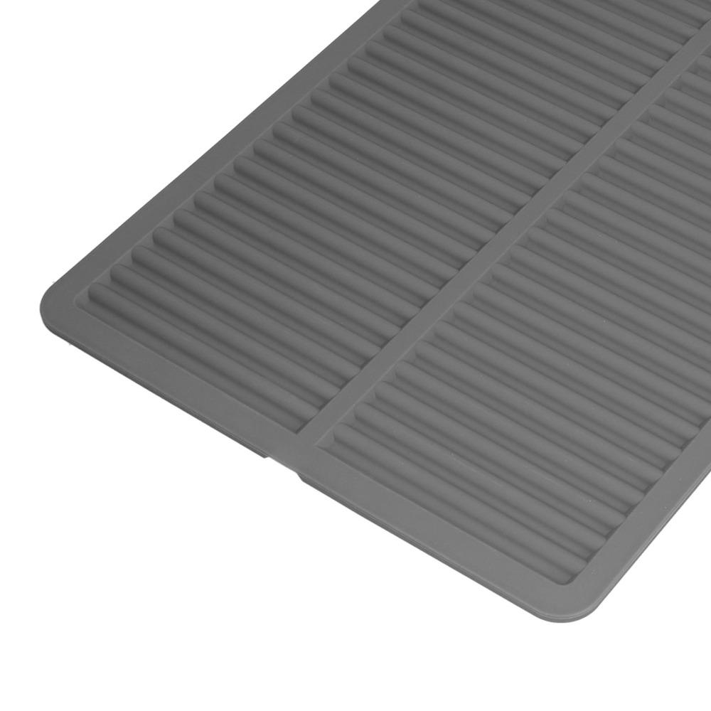 Matte Non-slip Heat Resistant Trivet Food Grade Silicone Water Draining Pad Anti-scald Mat Kitchen