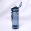 800ml Sports Water Bottle with Straw For Camping Hiking Outdoor Plastic Transparent BPA Free Bottle For Men Drinkware
