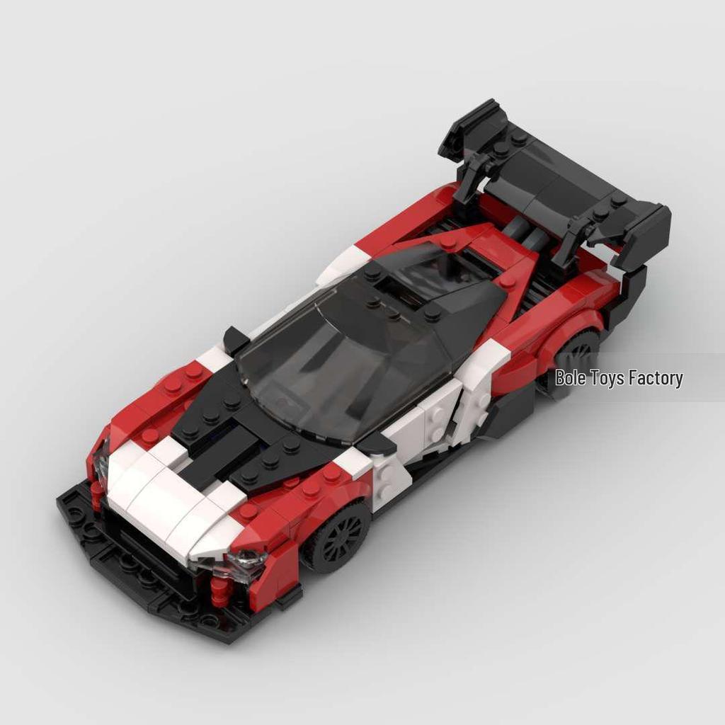 Конструкторы MOC, совместимые с LEGO: Модель гоночного автомобиля Senna GTR, серия «Скорость».