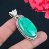 Кулон из драгоценного камня малахита, твердый кулон из стерлингового серебра 925 пробы, ювелирный подарок для унисекс