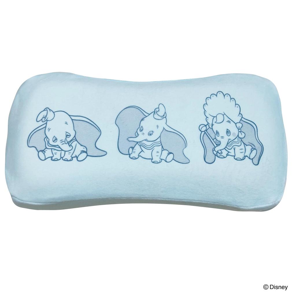 MORIPiLO Morishita подушка из пены с эффектом памяти Disney Dumbo 15x31 см, поясничная поддержка, поддержка спины, мягкая игрушка, подушка с изображением персонажей, пастельно-голубая 4621193