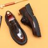 [Pre-Sale Not In Stock] Platform Leather Shoes Men'S British Business Leisure Leather Buckle Munch Shoes British