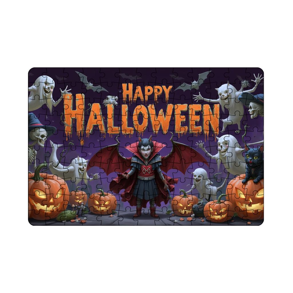 Пазл на Хэллоуин – Пазл для семейных посиделок для украшения дома и досуга