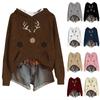 Sweatshirts For Women Knit Sweater Cute Shirt Fall Pullover Hooded Sweatshirt