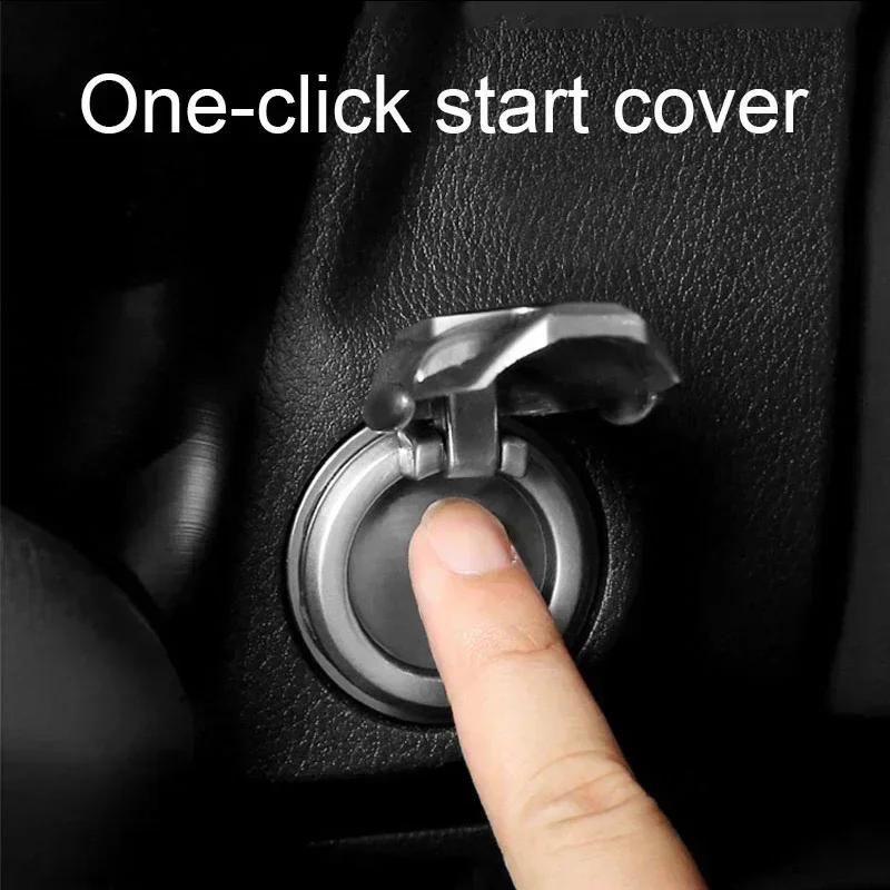 GOX3 Car Accessories One-click Start Button Sticker Protection Cover Decals For Mercedes Benz AMG A B C E S class GLA GLC CLA GLK GLE