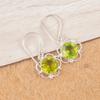Peridot Gemstone 925 Sterling Silver Gift Jewelry Handmade Earrings1.40" For Her EE-56-4