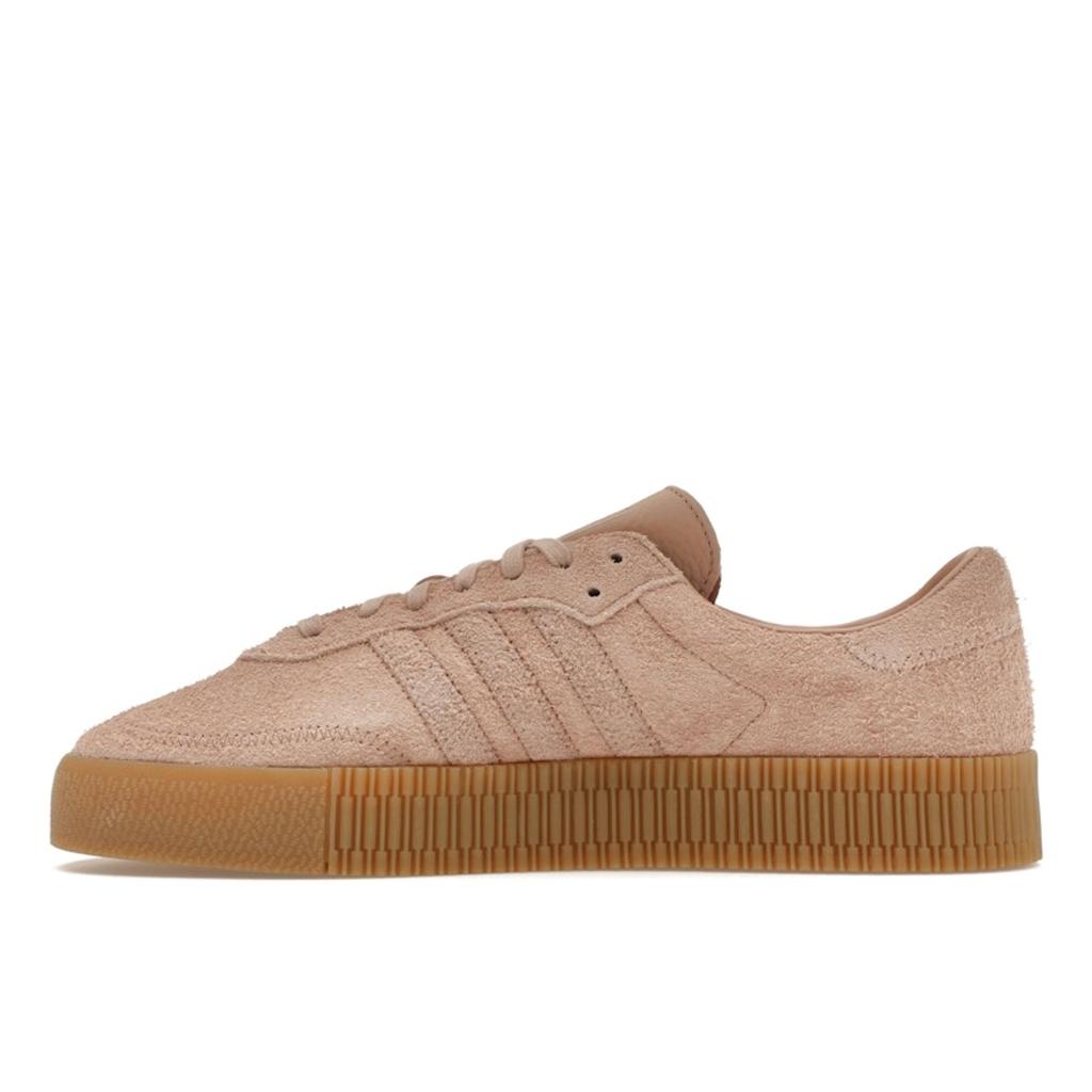 Adidas Sambarose Пепельно-розовые женские кроссовки Розовая подошва B37861