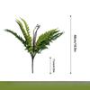 Artificial Plant Feel Soft Glue Giant Fern Leaves Persian Fern Plant Wall Fake Flower Green Plant Decoration