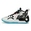 Баскетбольные кроссовки LiNing Yu Shuai 16 с амортизацией, противоскользящие, износостойкие, с отскоком, средней высоты, детские баскетбольные кроссовки белого, черного, синего цветов YKBS100-1