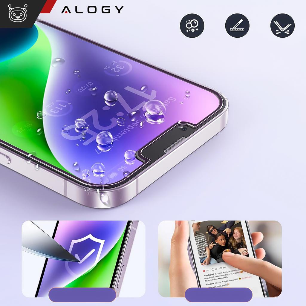Szkło Hartowane Do Samsung Galaxy S23 Fe 2X Na Ekran + 1X Na Obiektywy Aparatu Lens Pro+ 9H Alogy Zestaw Szkieł