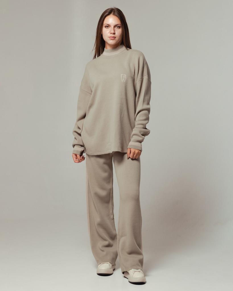 Костюм тройка RAW 37023 XL бежевый + олива (жилет, кофта, штаны)