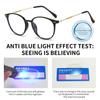 Blue Ray Blocking Anti-Blue Light Reading Glasses Progressive Near Far Eye Protection Round Eyeglasses Ultralight Multifocal
