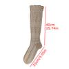 1 Pair Stockings Vintage Knitting Cotton Long Socks Winter Hollow Warm Thigh High Stocking Harajuku Knee Socks Autumn Woman