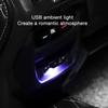 7-цветный мини-светодиодный USB-автомобильный фонарь, декоративная лампа для автомобильного освещения, аварийное освещение, автомобильный аксессуар