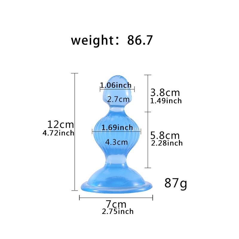Женский размер S/M/L Шарики с петлей для ануса и вагинального использования, разноцветные, здоровый мягкий гель, присоска для женщин, секс-игрушки для большого члена