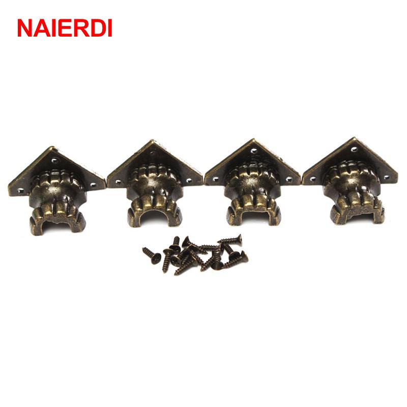 Антикварные ножки для шкатулок. 4 шт