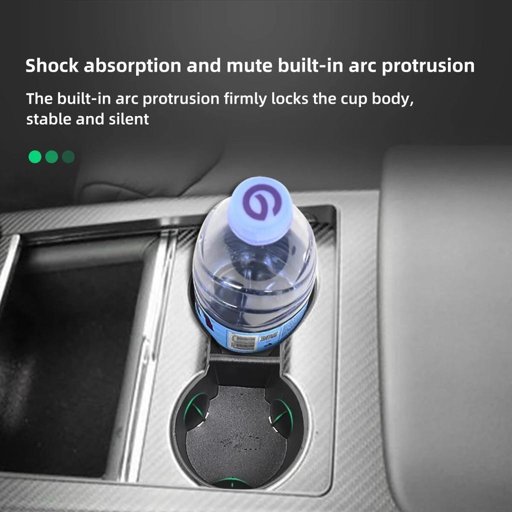 For Tesla Model 3 Y X S Water Cup Holder Center Accessories 2022 Water Proof Car Coasters Water Cup Holder Silicone Skid Proof