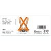 SK11 Stretch Reflective Adjustable length and waist Made of elastic material for excellent Vest, 1pc, Hi-Vis Orange. size. stretch.