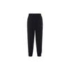 Solid Color Logo Print Elastic Waist Joggers Men Bottoms Black DQ6572-010