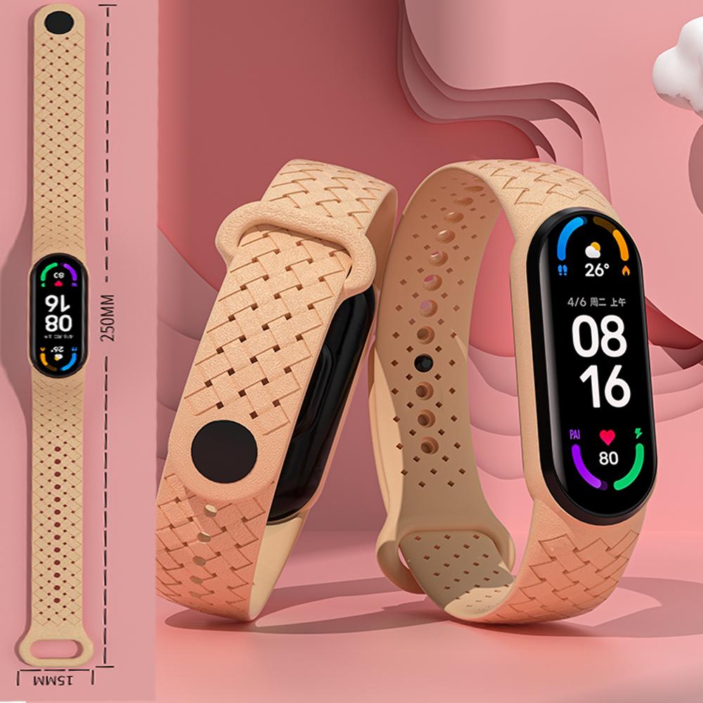 Мягкий силиконовый браслет для Mi Band 7 6 Ремешок Быстрая замена Спортивные умные часы Ремешок для xiaomi Mi band 3 4 5 6 7 Ремешок