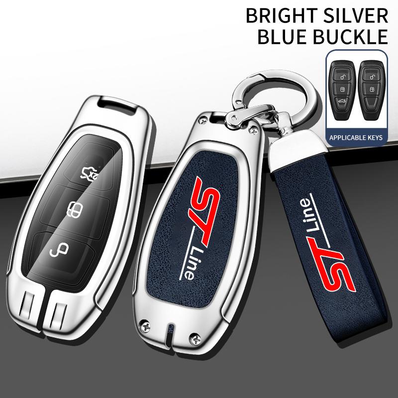 Car Key Fob Case Full Cover Protector Remote Shell Holder For Ford STLine Fiesta Focus 3 Mondeo Smart Remote Keyless Accessories