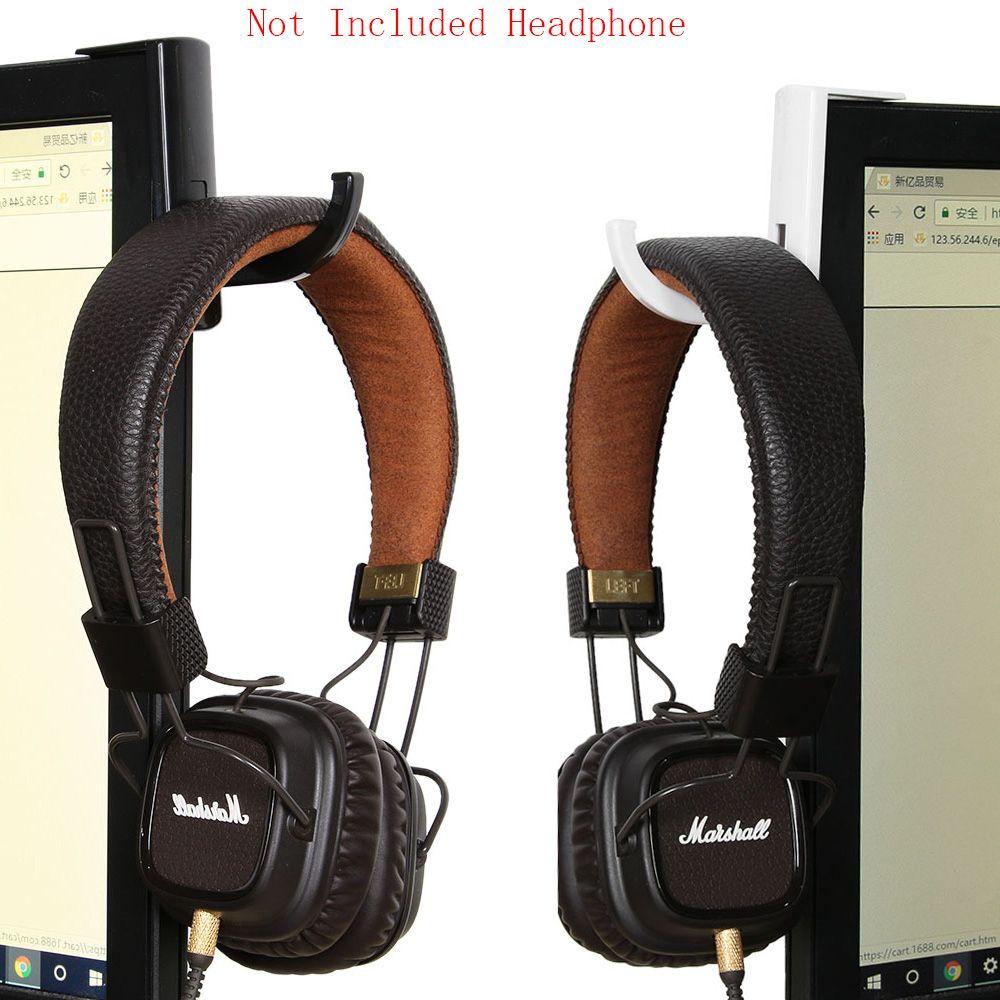 New Household Convenience Monitor Holder Plastic Stand Headphone Hook Earphone Accessories
