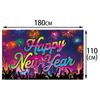 Cartoon Photo Background Banner Festive Happy New Year Decorations  Bar Decoration