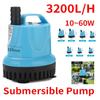 2021 10/18/25/45/60 W High Pressure 360 ° Waterproof Submersible Pump Automatic Water Pump Aquarium Fish Tank Pond Suction Pump