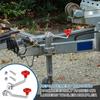 2 Sets Of Universal Trailer Plug Handle Replacement Plug Crank Suitable For Most Trailers, With Bolt Nut Washer-A87Q