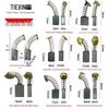 Стандартные угольные щетки для Угловой шлифовальной машины, Перфоратора, Отбойного молотка, Режущей машины, Ручной дрели - 07504