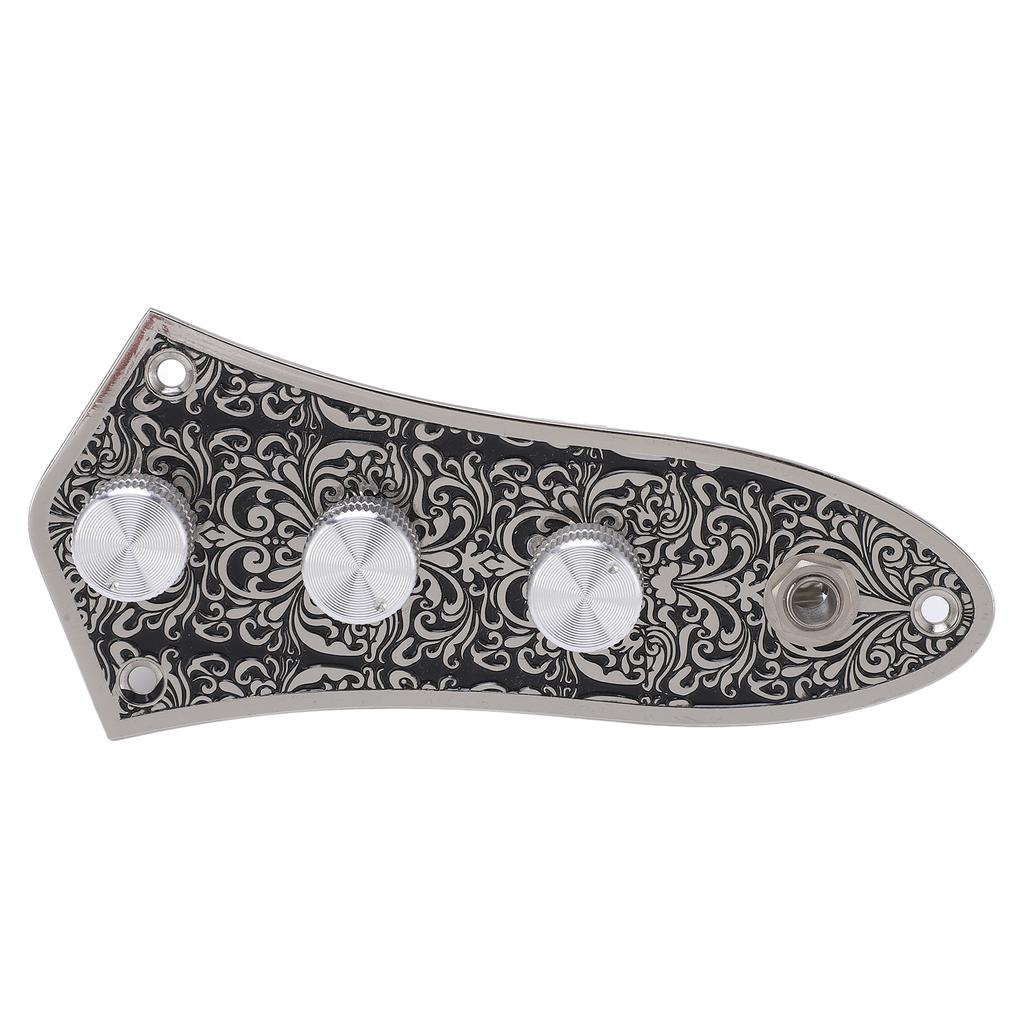 Металлическая плата регулировки громкости с жгутом проводов и ручкой переключателя для бас-гитары JB Jazz