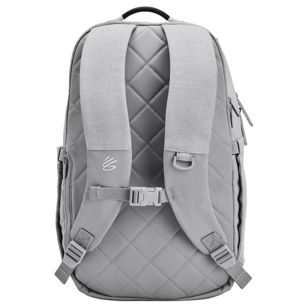 Men's Backpack Under Armour Under Armour Polyester+Polyurethane Backpack Regular Unisex Modern Gray & White