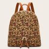 2025 Ethnic Style Large Capacity Women's Backpack with Bark Print
