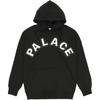 Palace FW22 Вырезанный капюшон с вышитым логотипом, мужские толстовки с капюшоном, черный P21CS229