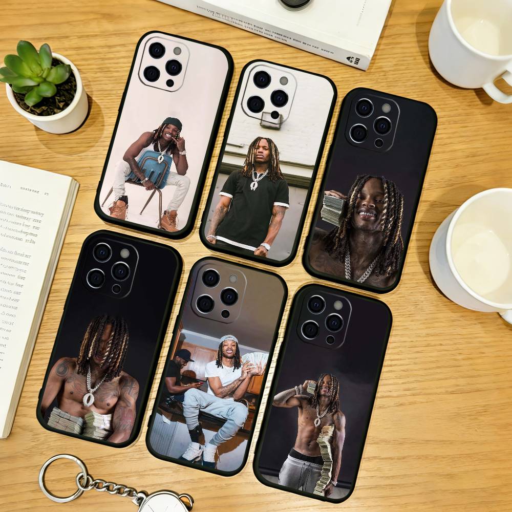 Raper K-King Von Phone Case For iPhone 17,16,15,14,13,12,11 Plus,Pro Max,XS,Soft Silicone Black Cover